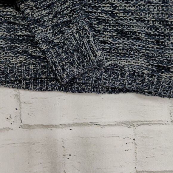Anthroplogie Quinn Blue Gray Ombre Open Knit Long-Sleeved Sweater Size Small - Picture 8 of 12